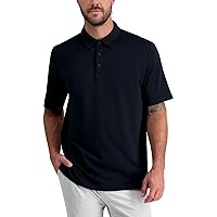 HAGGAR Mens Short Sleeve Stretch Polo (Regular and Big and Tall Sizes)