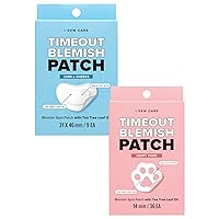 I DEW CARE Hydrocolloid Acne Pimple Patch - Timeout Blemish Chin & Chicks + Timeout Blemish Happy Paws Bundle