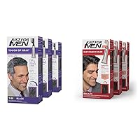 Touch of Gray, Mens Hair Color Kit with Comb Applicator for Easy Application & Easy Comb-In Color Mens Hair Dye, Easy No Mix Application with Comb Applicator