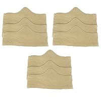 Viscose and Cotton Blend Bra Liner (Beige, 9-pk, Large) - Wicking, Odor-Proof