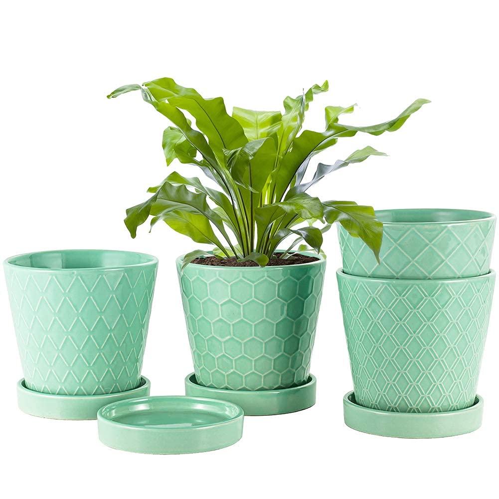 Mua EFISPSS Flower Planter –5 inch Ceramic Plant Pots with ...
