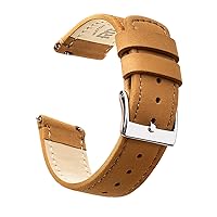 Ritche Quick Release Leather Watch Band Leather Watch Strap 18mm 19mm 20mm 21mm 22mm 23mm or 24mm for Men and Women, Valentine's day gifts for him or her