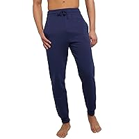 mens Ecosmart Jogger Sweatpants, Men's Midweight Fleece Lounge Pants, 30.5