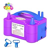 Chamvis Electric Balloon Pump, 110V 600W Balloon Inflator Blower Pump: for Fast and Easy Filling Balloons Balloon Arch Kit Party Balloon Decorations