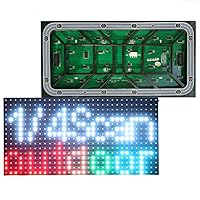 P10 Led Matrix Outdoor Waterproof Screen 1/4scan SMD3535 3in1 RGB Full Color LED Display Module Panel Board 320x160mm 32x16 Pixels (RGB-Full Color, P10-320 * 160mm)