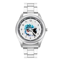 Orca Whale Killer Whales Classic Watches for Men Fashion Graphic Watch Easy to Read Gifts for Work Workout