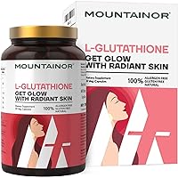 L Glutathione 1000mg for Healthy, Brightening & Radiant Skin for Men & Women with Vitamin C, Biotin. Helps Reducing Melanin, Clearance, Glowing Skin. Natural & Gluten Free, 30 Capsules.