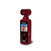 Minolta MN4KP1 4K Ultra HD Wi-Fi Enabled Pocket Camcorder, Red