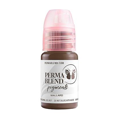 Perma Blend Permanent Makeup for Eyebrows, Used For Microblading and Tattoo Techniques, Professional Cosmetic Pigment Signature Brow Set, 0.5 oz Set of 8