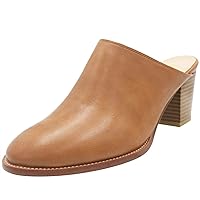 Womens Chunky Heels Mules and Clogs Closed Toe Bootie Pumps Slides Shoes