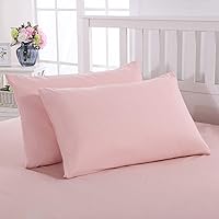 Mohap Pillowcase 2 Pack Pillow Protectors Covers Super Soft and Durable Brushed Microfiber 1800 Plush Experience Machine Washable Pink King