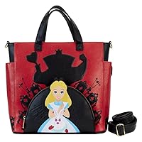 Loungefly Disney Alice in Wonderland Villains Convertible Tote Bag