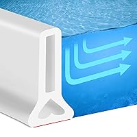 New Collapsible 67 Inch Shower Threshold Water Dam Collapsible Bath Shower Barrier Water Stopper Retention System Dry and Wet Separation for Bathroom Kitchen and More (5.6ft)