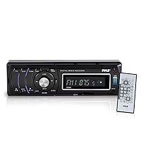 Pyle Premium Upgraded Car Stereo - Media Radio, Headunit Receiver, LCD Digital Display, AM- FM Radio, Multimedia Aux MP3 and Video Input, USB Drive, 2 Channel Output, Dual Band Radio - PLR38I