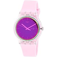 Swatch Women's Analogue Quartz Watch with Silicone Strap SUOK710