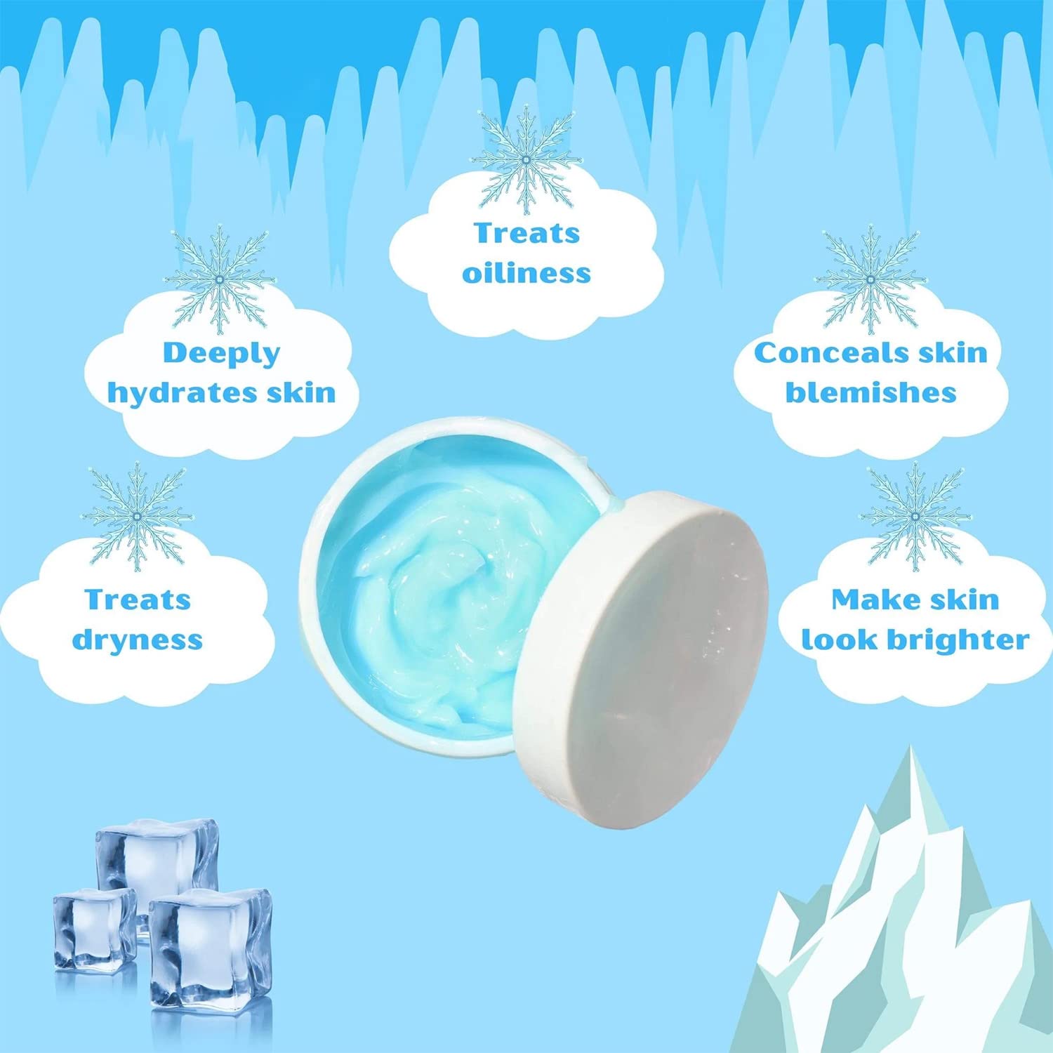 LiaMarks Jskin Beauty Hydra Moist Ice Water Sleeping Mask, Hydramoist Ice Water Sleeping Mask (1PCS)
