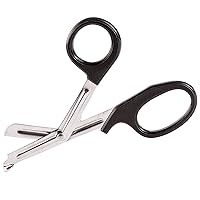 Trauma Shears, Bandage Scissors, Nursing Scissors, Utility/Paramedic Precision Cut Shears, 7.5 Inch, Black