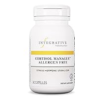Cortisol Manager Allergen Free - Integrative Therapeutics - with Ashwagandha, L-Theanine - Reduces Stress to Support Sleep* - Supports Adrenal Health* - 90 Count