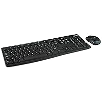 Logitech MK270 Wireless Keyboard and Mouse set, 2.4 GHz wireless connection via USB nano receiver, long battery life, Windows and ChromeOS, US QWERTY layout - Black