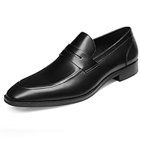 GIFENNSE Men's Dress Shoes Slip-On Loafers Formal Leather Shoes for Men