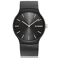CURREN Men's Sports Waterproof Stainless steel Wrist Watch 8256 All Black