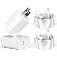 20W USB C Wall Charger Fast Charging Compatible for iPhone 14 13 12 11 Pro Max XS XR X 8 iPad, 2 Pack Lazerbuilt iPhone Charger Fast Charging with 6FT Type C to Lightning Quick Charge Data Sync Cable