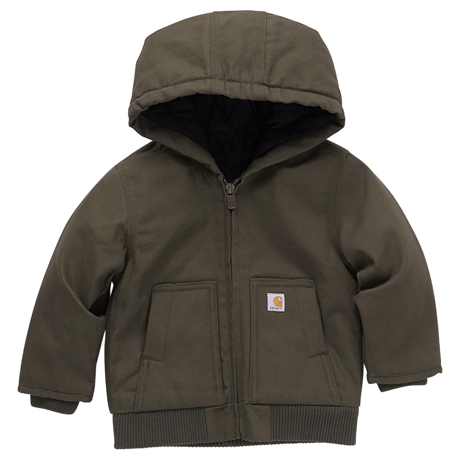 Carhartt baby-boys Insulated Hooded Canvas Zip-up Jacket