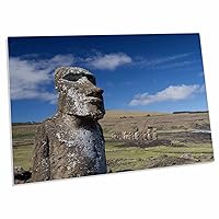 3dRose Chile, Easter Island, Rapa NUI NP, The Traveler moi at... - Desk Pad Place Mats (dpd-228732-1)
