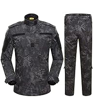Sunnystacticalgear Outdoor Sports Airsoft Hunting Shooting Battle Uniform Combat BDU Clothing Tactical Camouflage Set - Typhoon - L