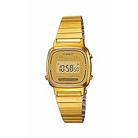 Casio Women's LA670WGA-9 Gold Stainless-Steel Quartz Watch with Digital Dial