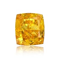 0.50 ct. GIA Certified Diamond, Cushion Modified Brilliant Cut, FVO-Y - Fancy Vivid Orange-yellow Color, SI2 Clarity Perfect To Set In Jewelry Gift Ring Engagement Rare