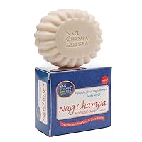 NAG CHAMPA NATURAL SOAP - 6 Bars- 5.2 Oz.(150 gms ea.) BY NAG CHAMPA SPA