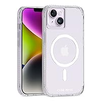 Case-Mate Tough Plus iPhone 14 Case/iPhone 13 Case - Clear [15ft Drop Protection] [Compatible with MagSafe] Phone Case for Apple 14/13 6.1