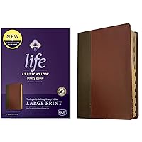 NKJV Life Application Study Bible, Third Edition, Large Print (LeatherLike, Brown/Mahogany, Indexed, Red Letter) NKJV Life Application Study Bible, Third Edition, Large Print (LeatherLike, Brown/Mahogany, Indexed, Red Letter) Imitation Leather