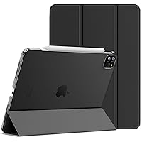 JETech Case for iPad Pro 11 Inch, 2022/2021/2020 Model, Slim Stand Hard Back Shell Smart Cover with Auto Wake/Sleep (Black)