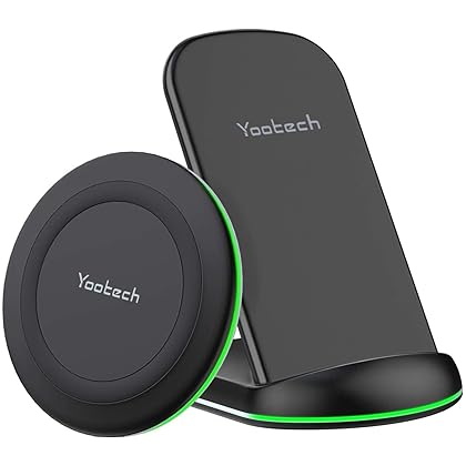 Yootech Wireless Charging Pad Stand Bundle [2 Pack] for Home Office