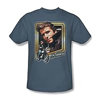 CBS - Happy Days/The Fonz Adult T-Shirt in Slate