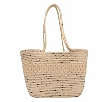 Large Straw Bags For Women | Straw Travel Beach Totes Bag M Woven Summer Tote Handmade Shoulder Bag Handbag