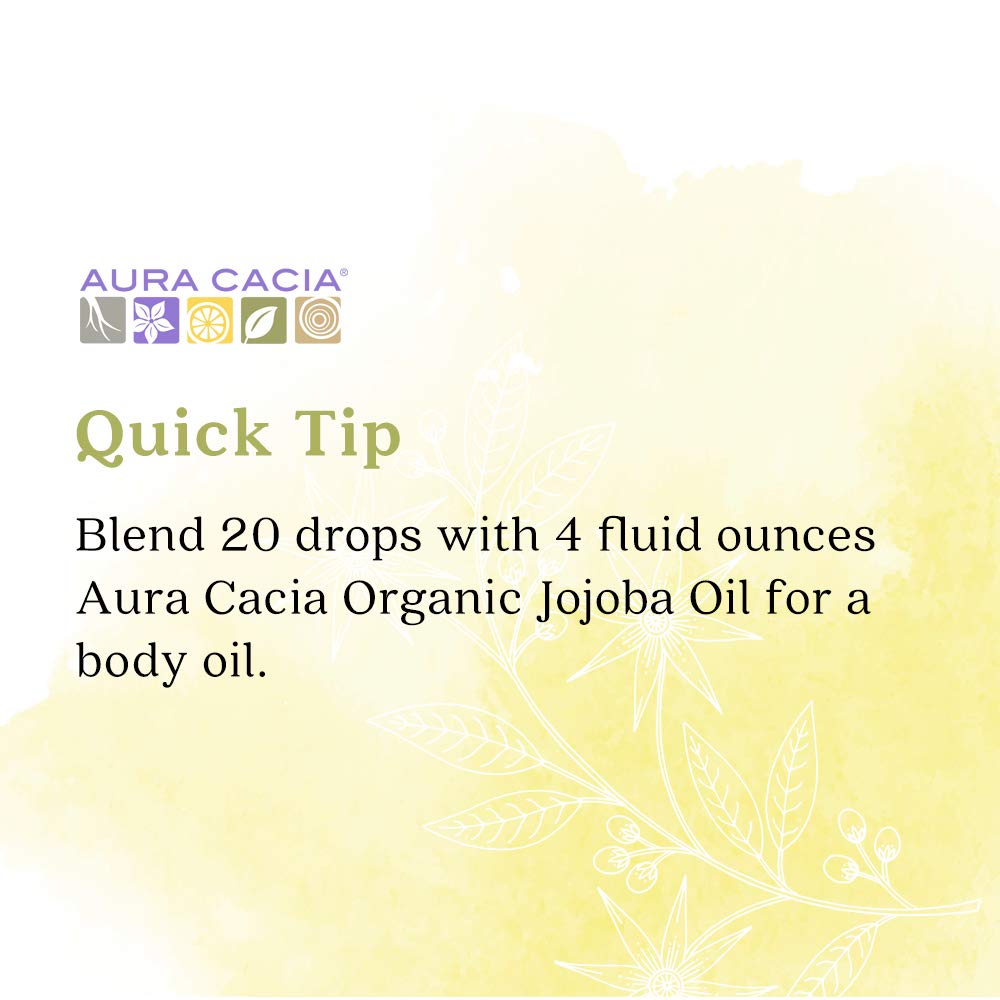 Aura Cacia 100% Pure Ylang Ylang III Essential Oil | Certified Organic, GC/MS Tested for Purity | 7.4 ml (0.25 fl. oz.) | Cananga odorata