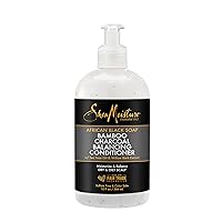SheaMoisture African Black Soap Bamboo Charcoal Balancing Conditioner, 13 Fluid Ounce
