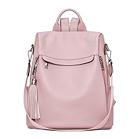 Telena Backpack Purse for Women, PU Leather Anti Theft Travel Backpack Purse Shoulder Bags with Tassel