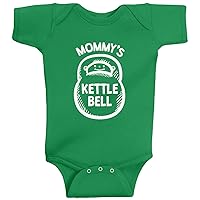 Threadrock Baby Girls' Mommy's Kettlebell Infant Bodysuit