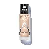 Almay Skin Perfecting Comfort Matte Foundation, Hypoallergenic, Cruelty Free, -Fragrance Free, Dermatologist Tested Liquid Makeup, Cool Nude