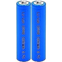 10440 Lithium Ion Batteries 3.7V 1000Mah Replacement Cells for,2pcs