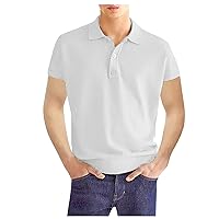 Mens Collared Vintage Designer Polo Fitted Business Classic Golf Short Sleeve Casual T-Shirts Casual Tee