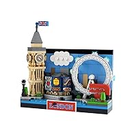 LEGO Greeting Card - London Postcard, 277 pieces, Big Ben, Piccadilly Circus, London Eye, Red Bus, Unisex-Kids