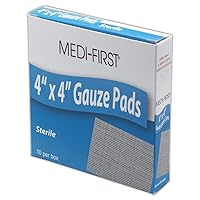 MP62073 Medi-First Sterile Gauze Pad, 4