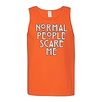 Normal People Scare Me Funny Graphic Mens Tank Top