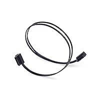 SilverStone Technology CP11B-300 300mm (11.8 in.) Ultra Thin 6Gb/s Lateral 90-Degree SATA Cable with Custom Low-Profile Connectors, SST-CP11B-300