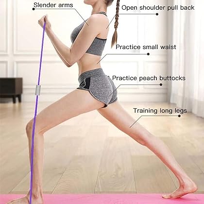 Arm Back Shoulder Exercise Elastic Rope Stretch Fitness Band, Foot, Leg, Hand Stretcher, Arm Exerciser for Yoga Pilates Stretching Physical Therapy, Home Gym Workout